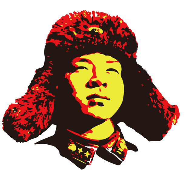 雷锋头像PNG透明高清图，中国风装饰元素，免费下载设计素材