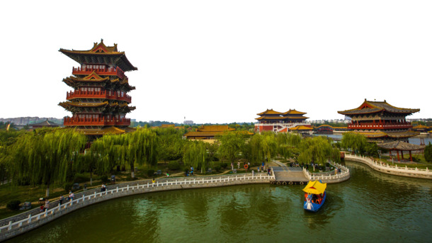 清明上河园节日元素高清PNG透明图片，设计素材下载