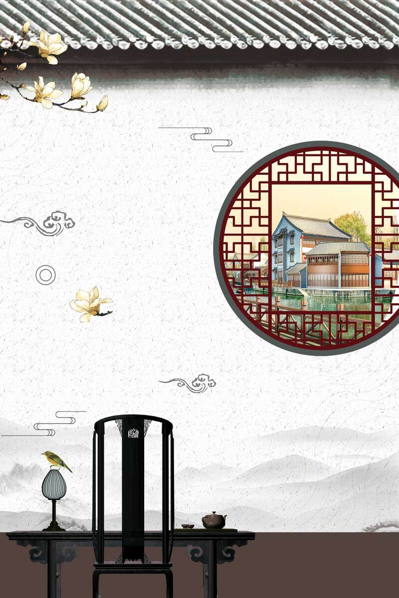中国风房地产创意图片，复古高清JPG & PSD设计素材下载