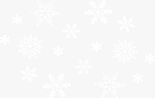 高清白色小雪花PNG素材，透明设计，丰富节日元素，圣诞节专属下载