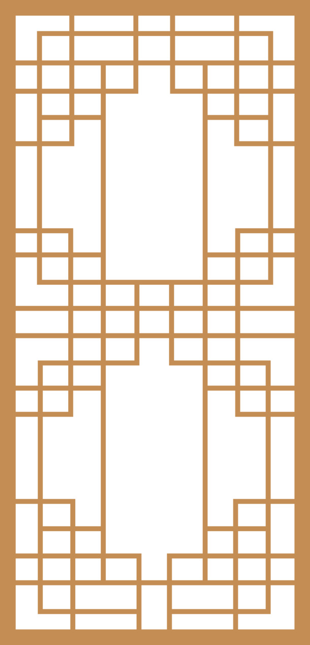 中国风窗格花纹PNG透明图片，高清装饰元素，设计素材免费下载