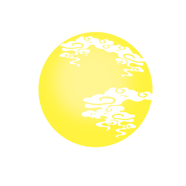 中秋节节日元素，满月PNG透明图与PSD设计素材免费下载