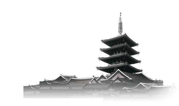 简约雷锋塔PNG透明图，中国风装饰元素，高清素材免费下载