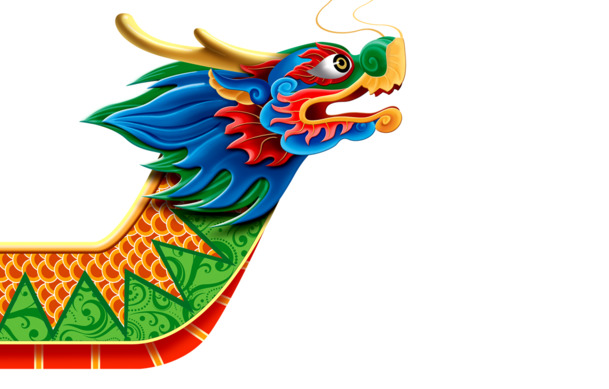 端午节赛龙舟PNG透明图片及PSD设计素材，高清下载