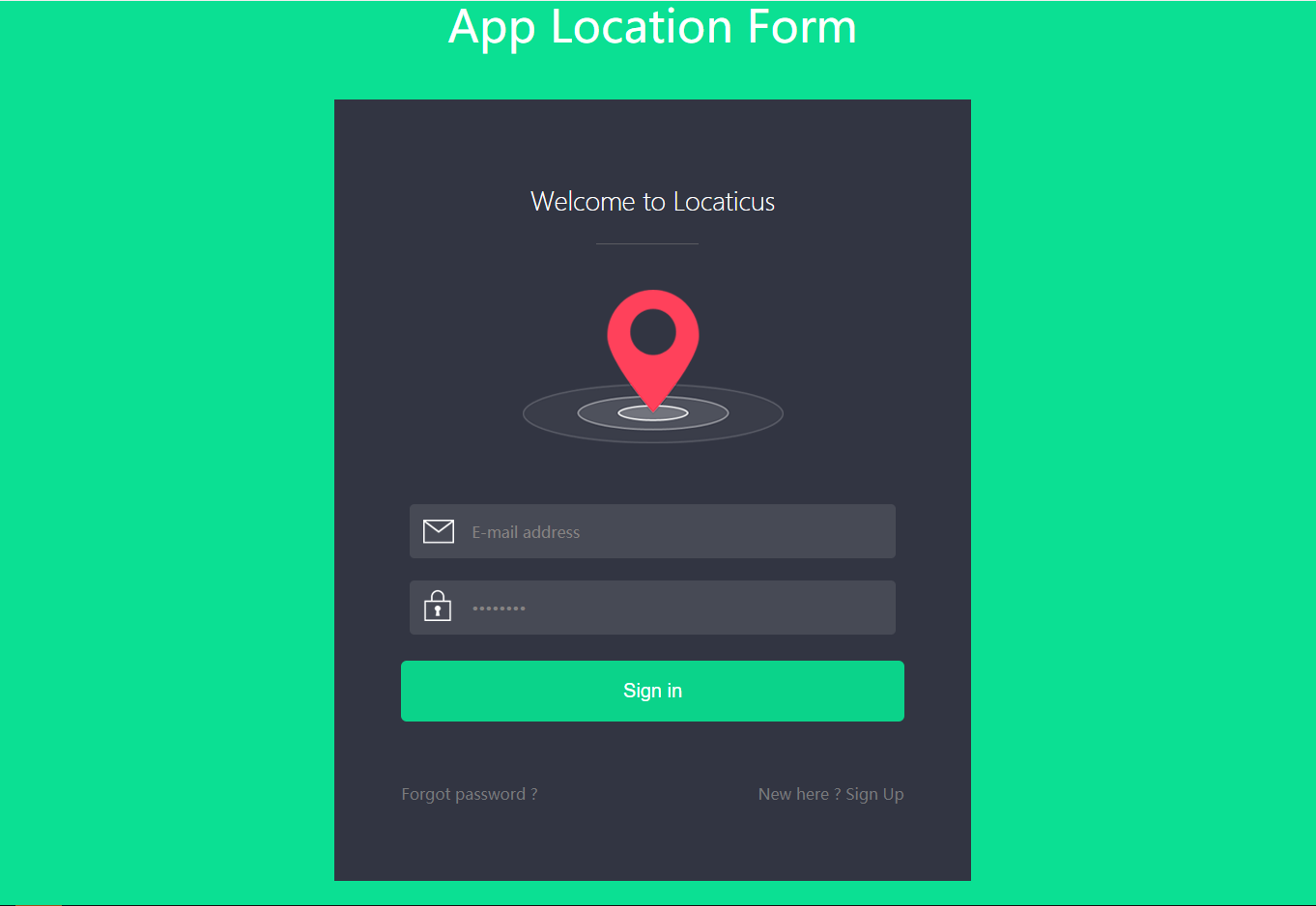 绿色html会员登录页面模板