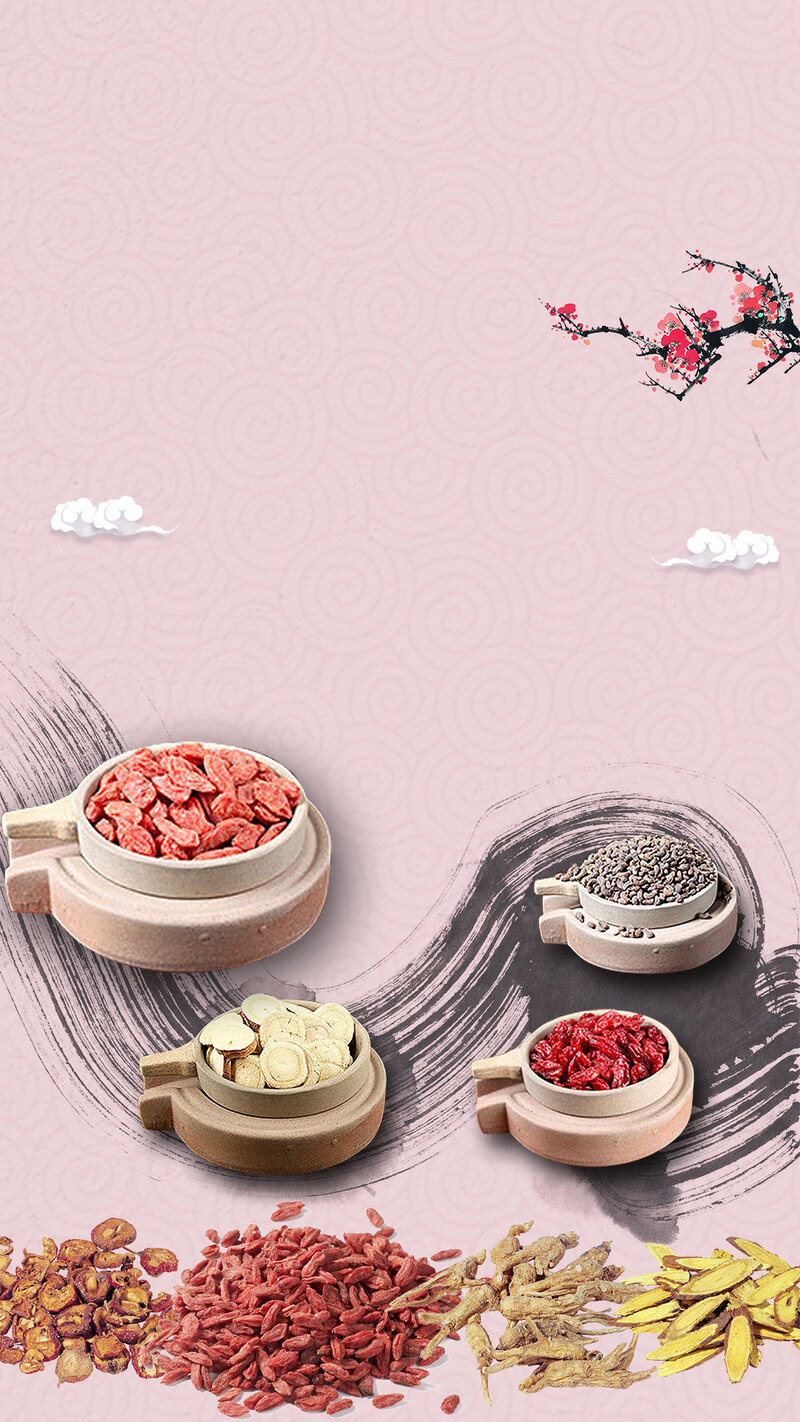 世界传统医药日，红色水墨中药图片，复古中国风设计素材，高清JPG/PSD下载