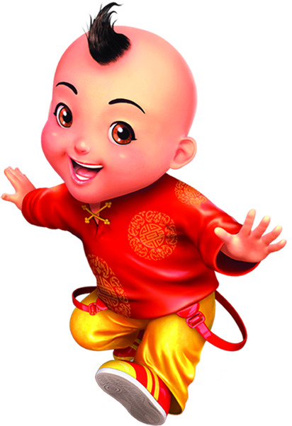 新年儿童PNG透明图，俏皮可爱节日元素，圣诞设计素材下载