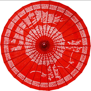 中国风装饰元素，红色古典油纸伞高清PNG透明图片，免费下载设计素材