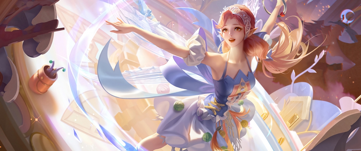 王者荣耀奇遇舞章艾琳，绝美4K带鱼屏壁纸，3440x1440超清游戏图片下载