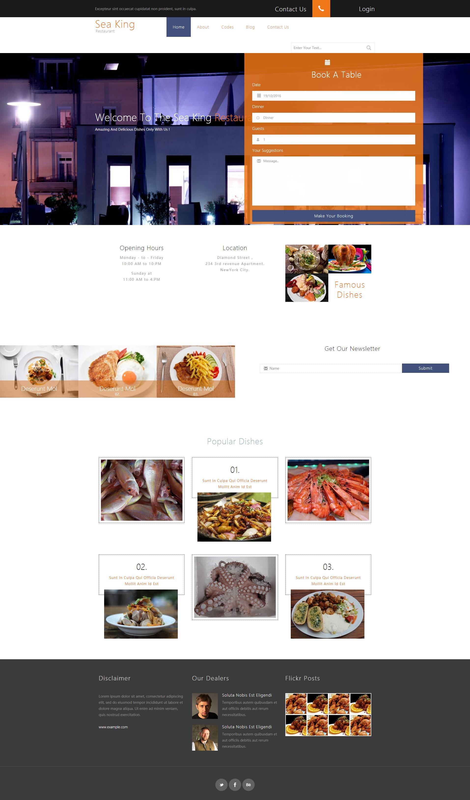 基于html5+css3实现的酒店预订网站模板