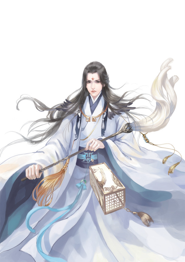 古风美男PNG透明图片，手绘卡通素材，高清下载