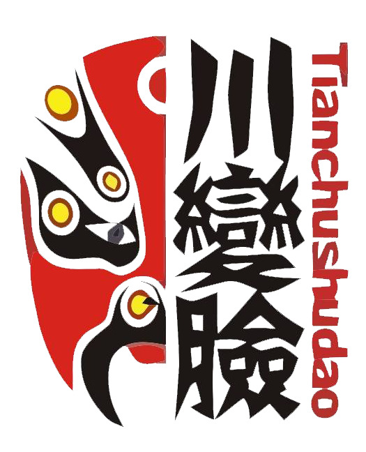 中国传统川剧变脸标志PNG透明图，高清中国风装饰元素，免费下载