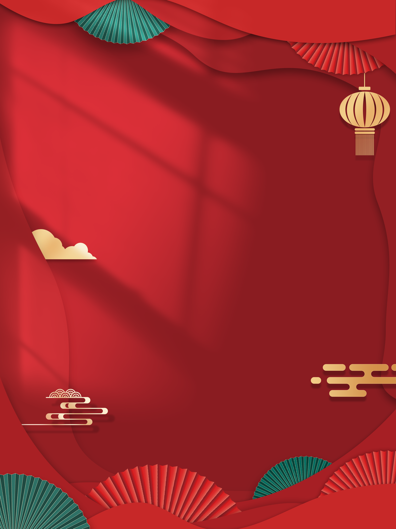 国潮剪纸风春节海报设计素材，复古中国风JPG/PSD高清下载