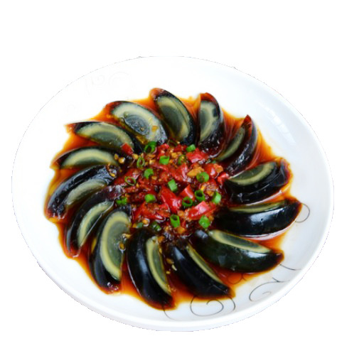 凉拌皮蛋PNG透明图，高清装饰元素，生活用品设计素材下载