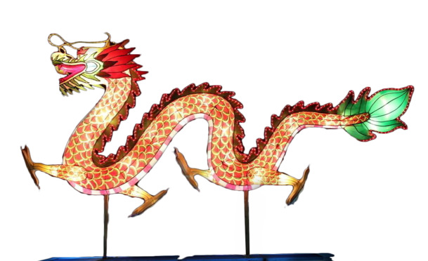 龙灯PNG高清透明图，元旦春节元宵节日素材下载