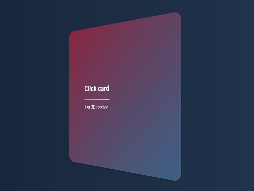 Canvas 3D卡片旋转特效