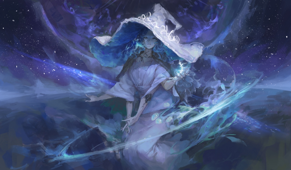 艾尔登法环魔女菈妮手绘动漫，惊艳4K高清壁纸，4000x2336超清下载