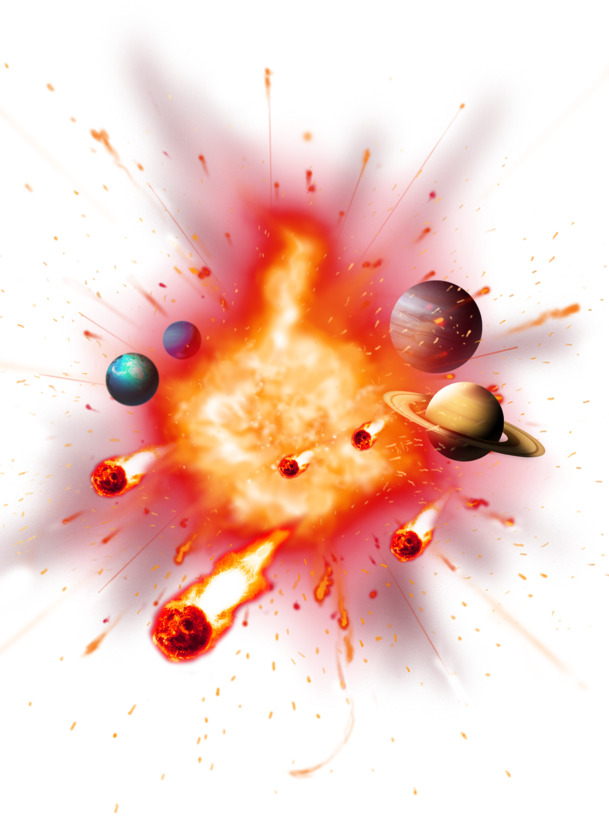 宇宙大爆炸高清PNG透明素材，免费下载特效装饰元素设计图