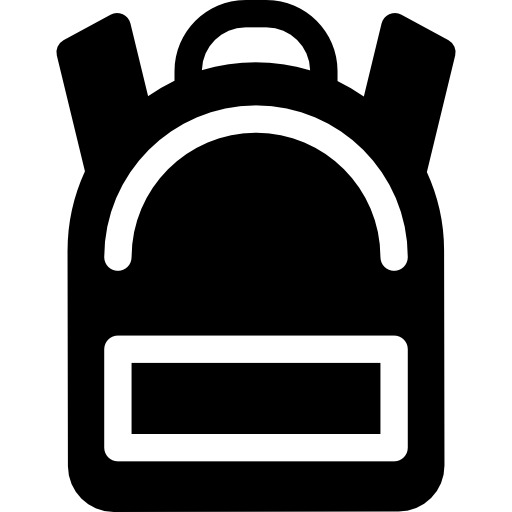 高清PNG透明学校书包图标，免扣元素，一键下载设计素材