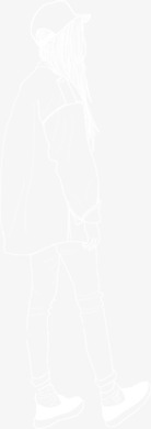 美女粉笔画PNG透明背景设计素材，高清底纹图片，免费下载