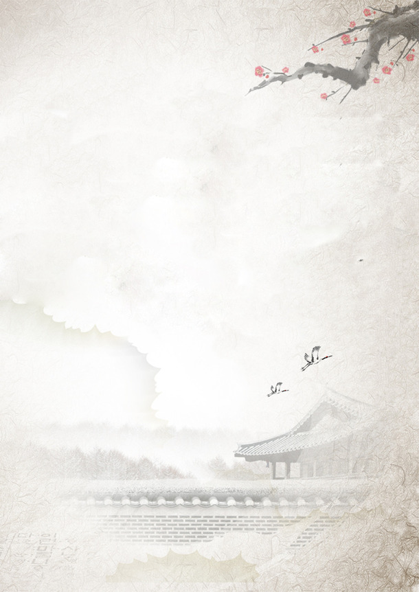 复古梅花墙面PNG透明图，古典中国风设计素材，高清下载