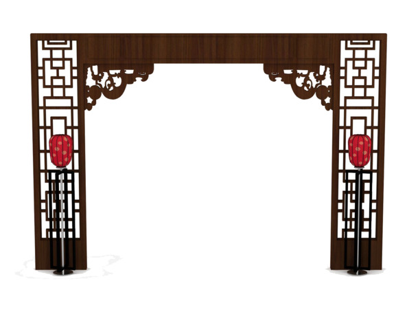 中国风家具PNG透明图，高清装饰元素，设计素材下载