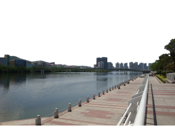 城市美景一角，高清PNG透明背景摄影风景图，设计素材免费下载