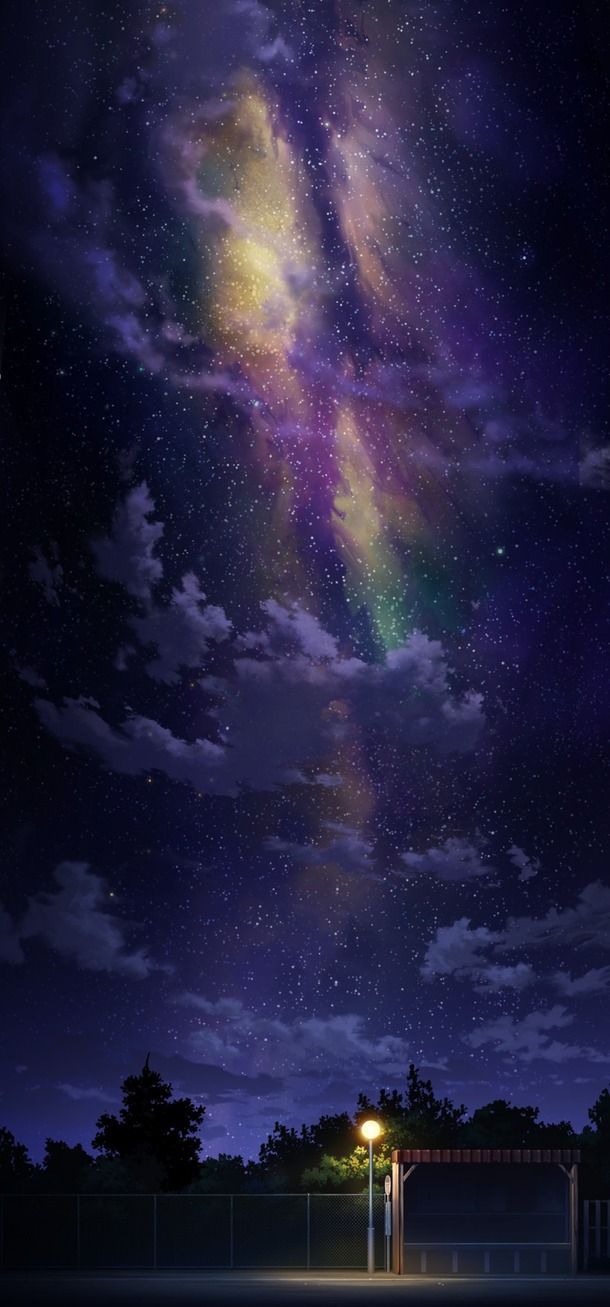紫色星空银河摄影，高清PNG透明背景，H5设计素材免费下载