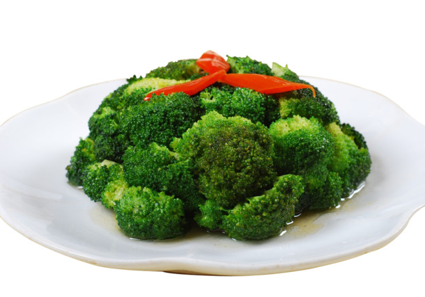蒜蓉西兰花PNG透明图，动植物元素，植物设计素材下载