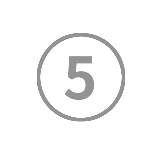 数字编码序号5 PNG高清透明免扣元素图标，设计素材免费下载
