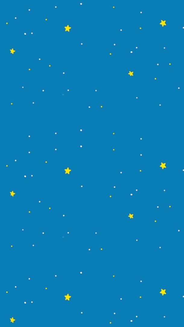 卡通蓝色星空高清PNG透明背景，几何扁平渐变设计素材下载