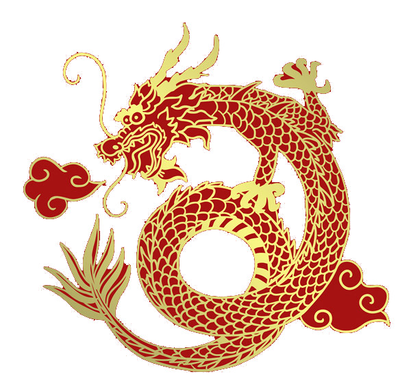 中国风金色龙PNG透明高清图片，装饰元素与设计素材下载