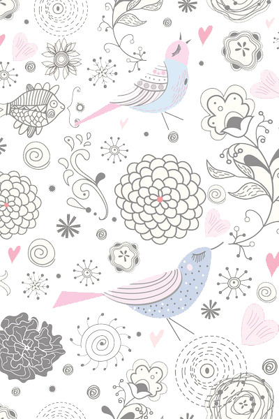 儿童手绘插画鸟背景，高清PNG透明图片，PSD格式装饰花纹素材下载