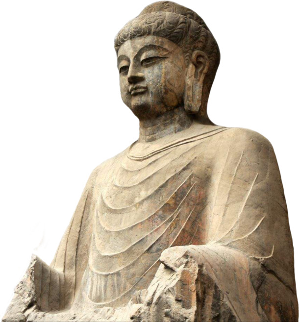 洛阳龙门石窟PNG透明背景图，高清素材，设计必备，免费下载