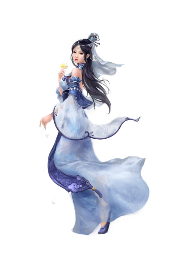 凡人修仙传女子立绘，高清PNG透明图片，手绘卡通元素，游戏人物设计素材下载