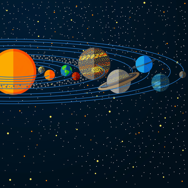太阳系恒星PNG透明图，抽象梦幻背景，AI设计素材免费下载