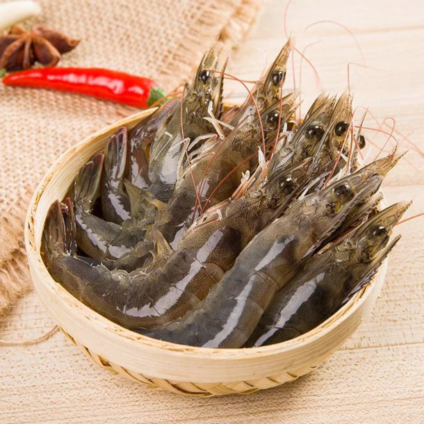 高清基围虾PNG透明背景，生鲜食材设计素材，免费下载