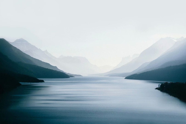 古典水墨山水画PNG透明背景，中国风设计素材高清下载