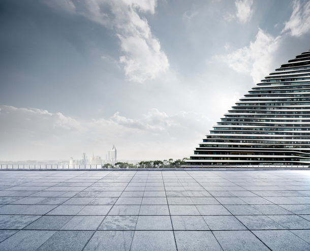 高清白色地板建筑PNG背景素材，层次透明设计元素免费下载