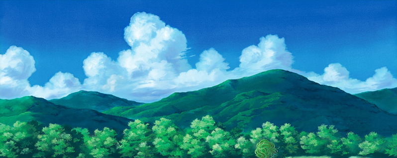 手绘自然背景，高清JPG卡通素材，设计必备，免费下载