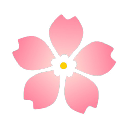 卡通樱花高清PNG透明素材，漂浮花瓣设计元素，免费下载
