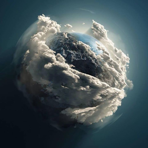 梦幻抽象PNG背景图，炫酷地球高清透明设计素材免费下载