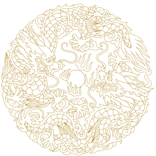 金色圆形背景PNG透明图，高清装饰花纹，设计素材免费下载