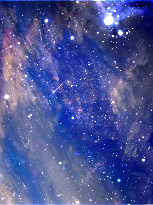 璀璨星空宇宙PNG背景，唯美手绘卡通图片设计素材下载