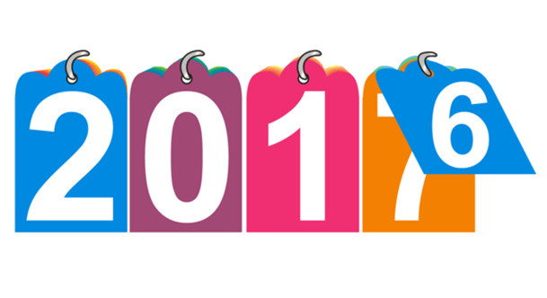 2017新年台历翻页PNG透明图片，高清PPT设计素材免费下载