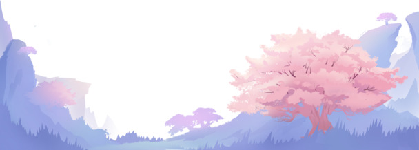 游戏海报插画素材，高清PNG透明背景，卡通风景抽象梦幻元素