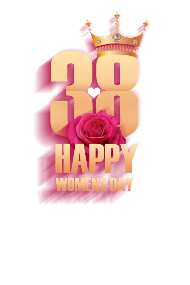 三月八日女王节，妇女节PNG透明图片与PSD设计素材，高清下载