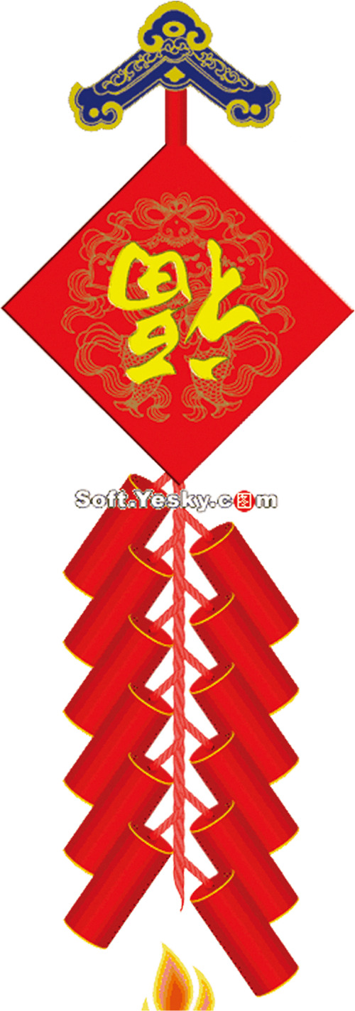 节日喜庆红色素材，14款高清PNG透明图片，涵盖元旦、春节、元宵，设计元素一网打尽！