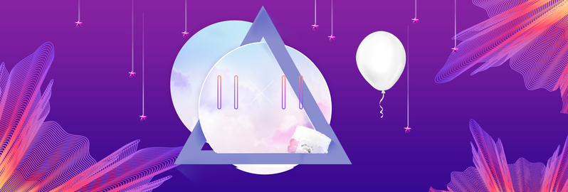 双十一狂欢返场，高清紫色渐变淘宝banner，PSD设计素材免费下载