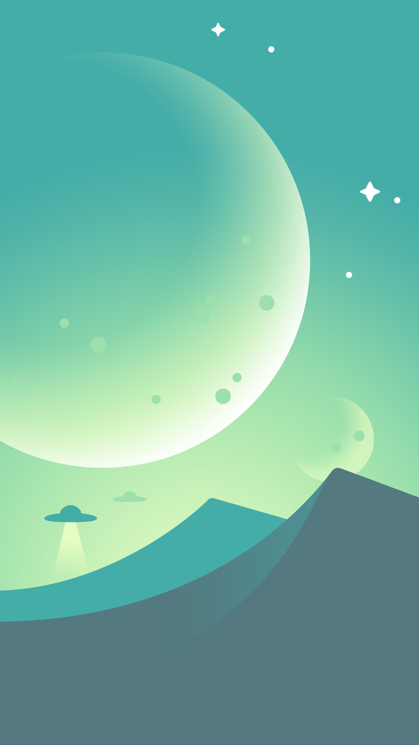 高清PNG绿色圆球星星背景，卡通手绘透明图片素材下载